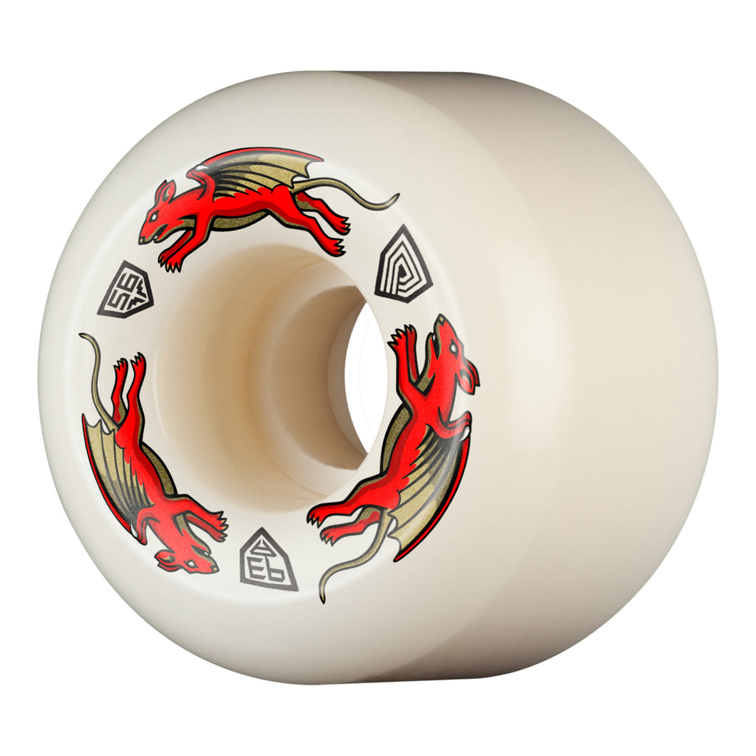 Powell Peralta - Dragon Formula Nano Rats Wheels 54mm x 39mm 93A AA2 - Off White/Red