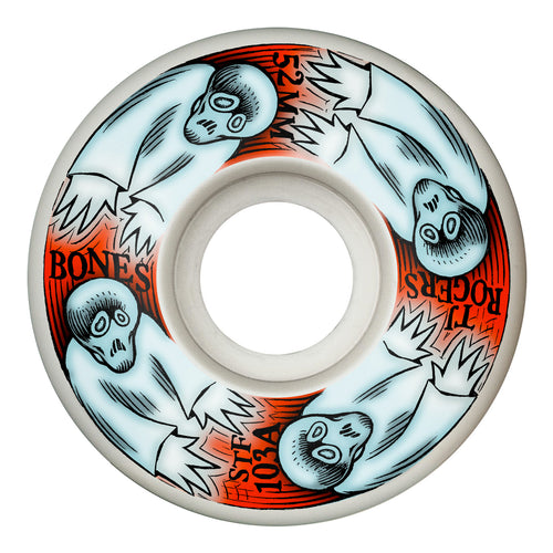 Bones Wheels - PRO STF Wheels Rogers Whirling Specters - 52mm 103A V3 Slims