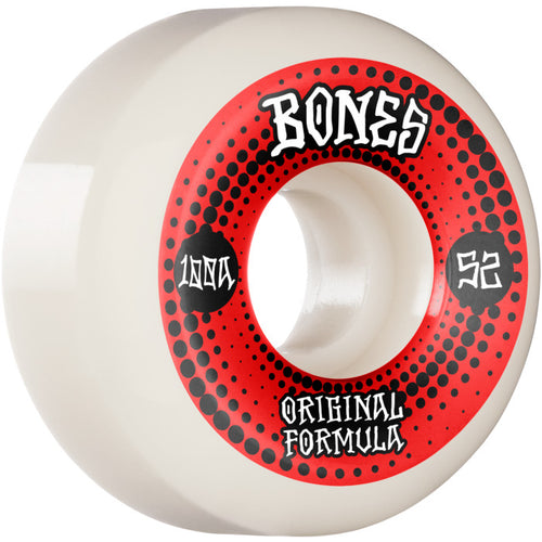 Bones Wheels - OG Formula Originals Wheels White - 52mm 100A V5 Sidecut