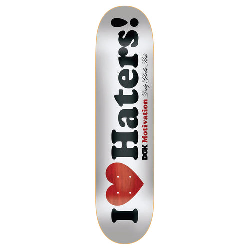 DGK - Haters White Deck - 8.25