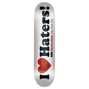 DGK - Haters White Deck - 8.25"