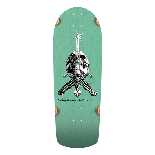 Powell Peralta - Skull & Sword Deck Teal - 10