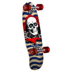 Powell Peralta - Micro Mini Ripper Natural/Blue Complete Skateboard - 7.5"