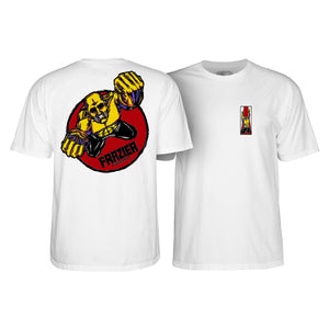 Powell Peralta - Mike Frazier Yellow Man Tee - White