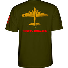 Load image into Gallery viewer, Powell Peralta - BONES BRIGADE OG Bomber Tee - Military Green