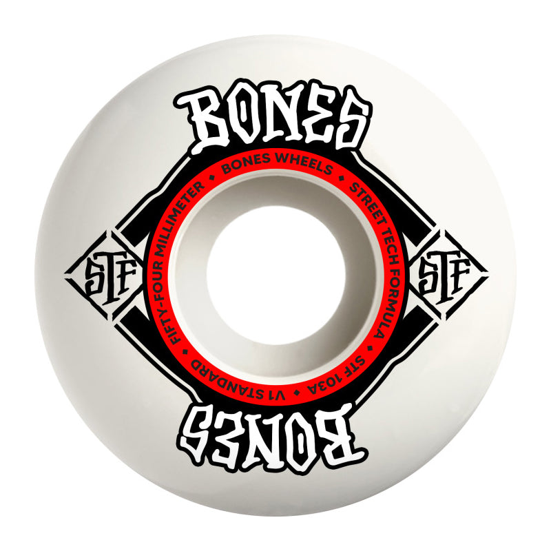 Bones Wheels - STF Wheels White - 54mm 103A V4 Wide