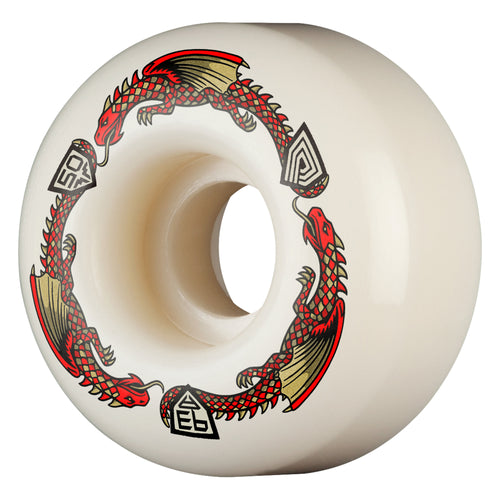 Powell Peralta - Dragon Formula Wheels 50mm x 30mm 93A V1 - Off White/Red