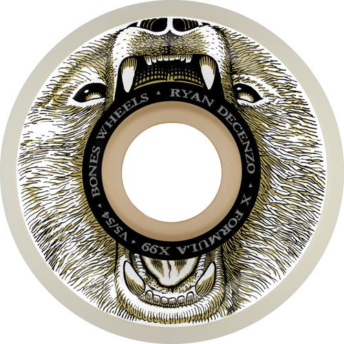 Bones Wheels - X-Formula Decenzo Bear Grills Wheels - 54mm V5 Sidecut 99A