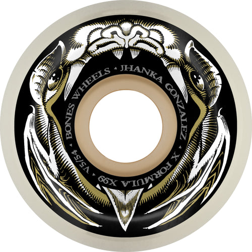 Bones Wheels - X-Formula Jhanka Night Flight Wheels - 54mm Sidecut 99A