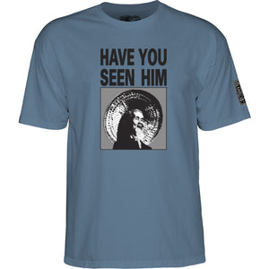 Powell Peralta - Animal Chin Have You Seen Him? Tee - Indigo Blue