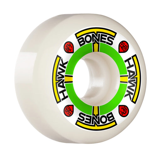 Bones Wheels - Hawk T-Bones II White Wheels - 58mm 84B P5 Sidecut