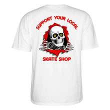 Load image into Gallery viewer, Powell Peralta - Support Your Local Skate Shop Tee - White