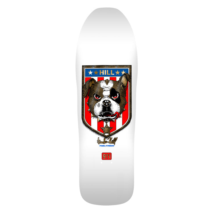 Powell Peralta - Frankie Hill Bulldog Deck White/Gold Foil - 10