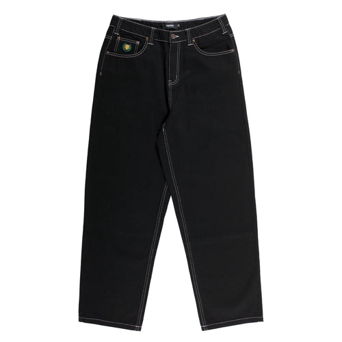 Theories - Plaza Jeans Hunter - Black/White Contrast Stitch