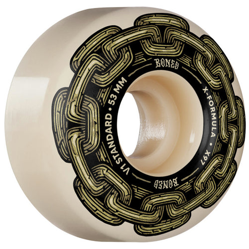 Bones Wheels - X-Formula Gold Chain Wheels - 53mm 97A V1 Standard