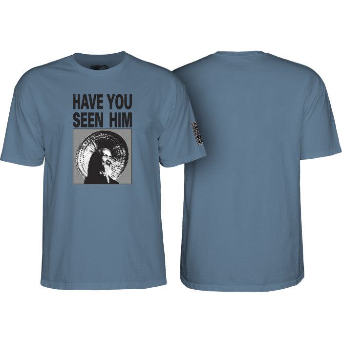 Powell Peralta - Animal Chin Have You Seen Him? Tee - Indigo Blue