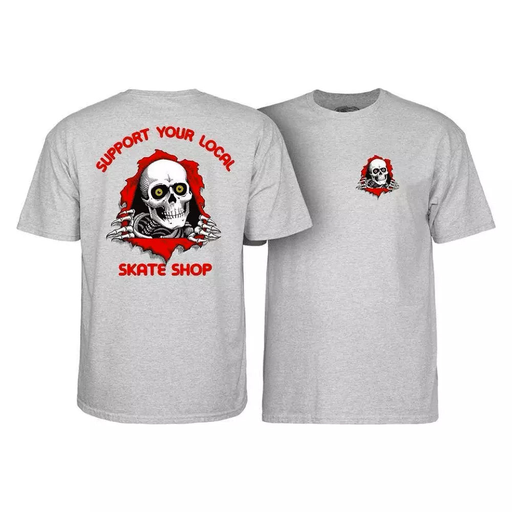 Powell Peralta - Support Your Local Skate Shop Tee - Grey