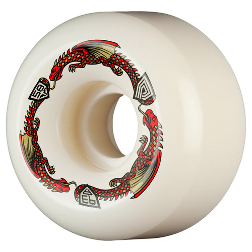 Powell Peralta - Dragon Formula Wheels 58mm x 33mm 93A RB2 - Off White/Red