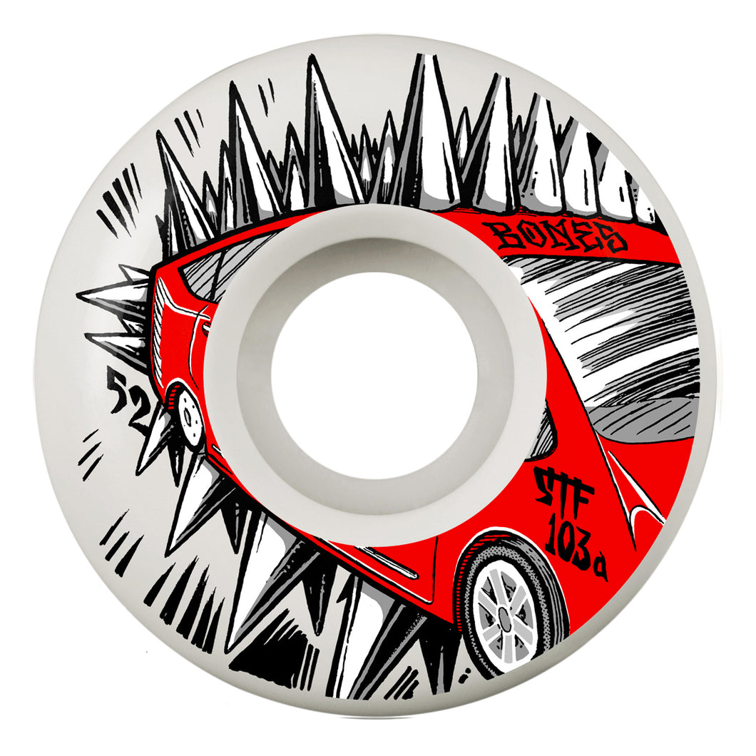 Bones Wheels - STF JUDAS PRIUS Wheels White - 52mm 103A V2 Locks