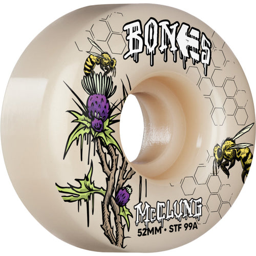 Bones Wheels - STF Formula McClung Etnies Collab Wheels - 52mm 99A V1 Standard