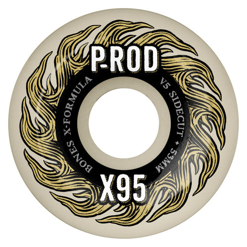 Bones Wheels - X-Formula P-Rod Pro Wheels - 53mm 95A V5 Sidecut