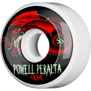 Powell Peralta - Oval Dragon 56mm 90A Wheels - White