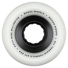 Load image into Gallery viewer, Bones Wheels - All Terrain Formula Rough Riders White Wheels - 59mm 80A