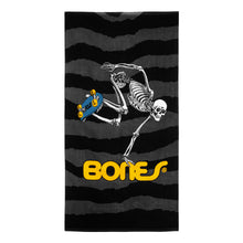 Load image into Gallery viewer, Powell Peralta - Sk8Board Skeleton Beach Towel - Black