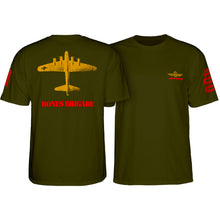 Load image into Gallery viewer, Powell Peralta - BONES BRIGADE OG Bomber Tee - Military Green