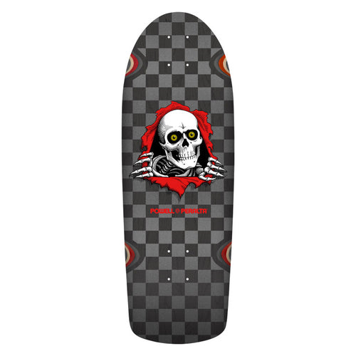 Powell Peralta - OG Ripper Checker Reissue Deck Silver/Black Stain - 10