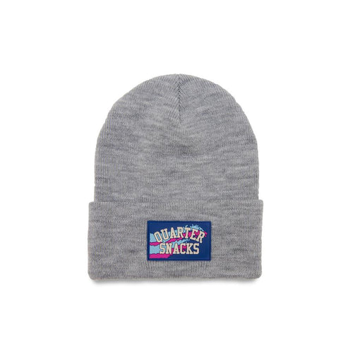 Quartersnacks - Rubber Label Beanie - Grey