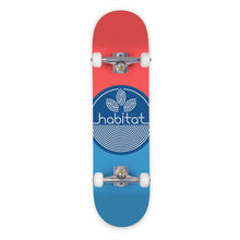 Load image into Gallery viewer, Habitat Skateboards - Leaf Dot Complete Red/Blue - 7.75&quot;