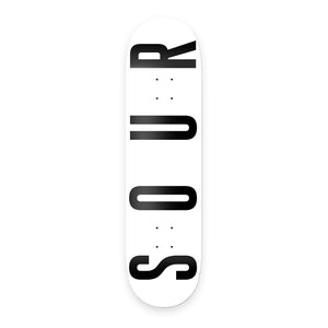 Sour Solution - Army White Deck - 7.75"