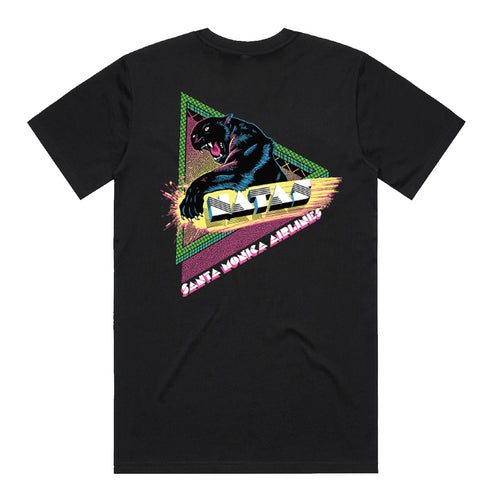 Santa Monica Airlines - Natas Neon Classic Pocket Tee - Black